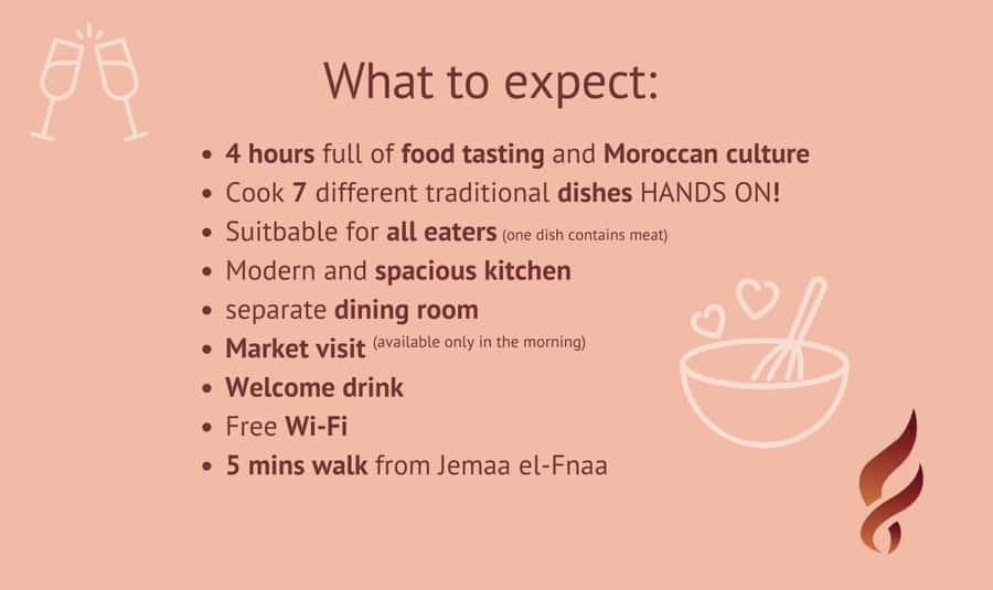 Marrakech: Moroccan Cooking Class with Market Visit and Meal - Sitting down to eat your Moroccan meal