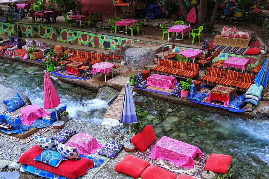 Marrakech: ourika valley Atlas Mountains & Waterfalls Trip - Hiking beside the Ourika River