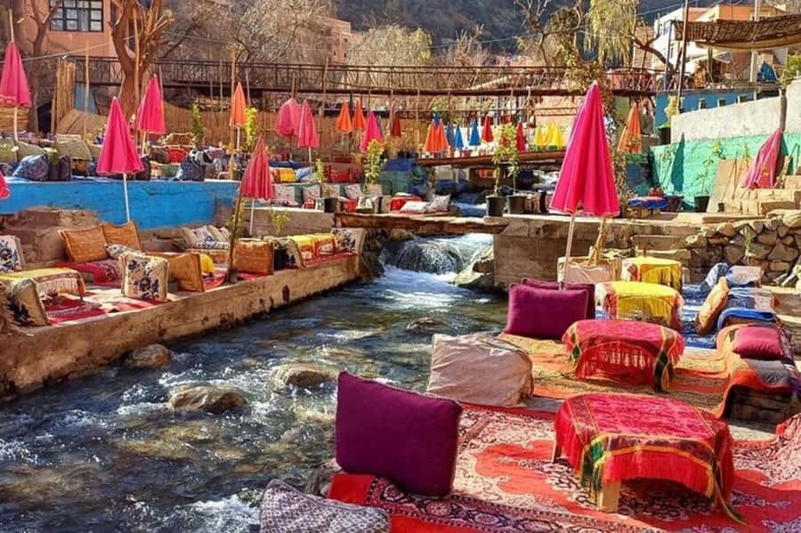 Marrakech: Ourika Valley Trip with Waterfall Hike & Lunch - The viewpoint, valley villages, and shopping stop