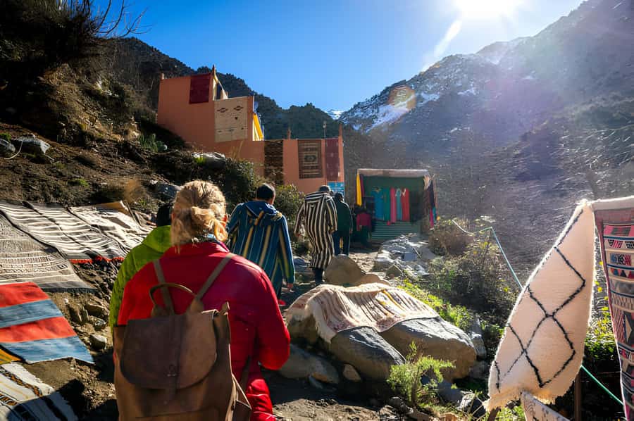 Marrakech: Ourika Valley Waterfalls & Atlas Mountains Trip - Riverside lunch at Ourika River