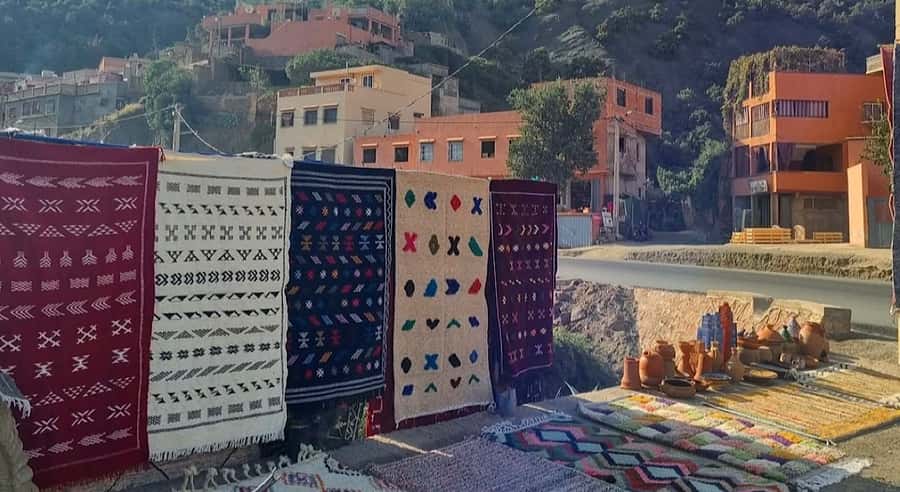 Marrakech: Ourika Valley Waterfalls Hike & Traditional Lunch - A Moroccan lunch beside the river