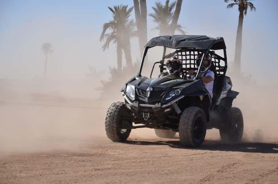 Marrakech: Palm Grove and Desert Buggy excursion - The buggy ride through palms and sandy tracks
