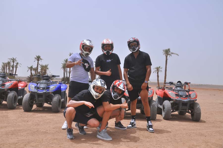 Marrakech: Palm Grove and Jbilat Desert Quad Bike Tour - Palm grove photos and the second pause