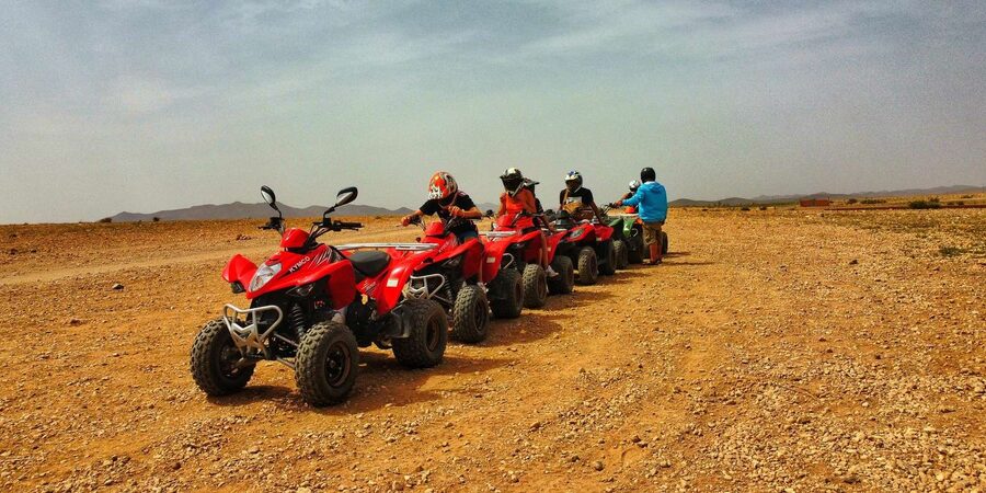 Marrakech: Palmeraie Guided Quad Biking Tour with Tea - Tea, bread, honey, and olives
