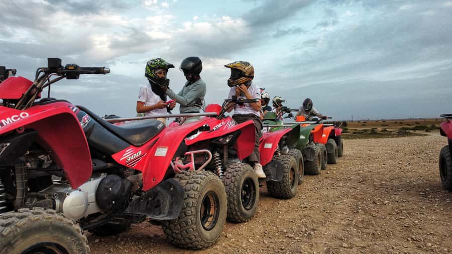 Marrakech: Palmeraie Guided Quad Biking Tour with Tea - How long the whole outing takes