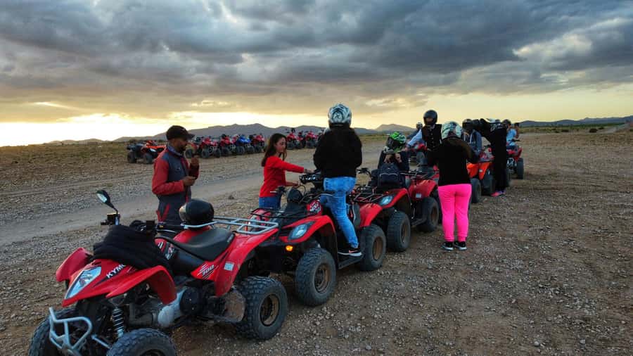 Marrakech: Palmeraie Guided Quad Biking Tour with Tea - Getting ready for your first quad ride