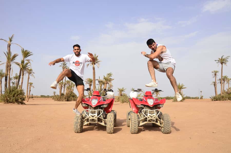 Marrakech: Palmeraie Guided Quad Tour with Tea Break - The First 45 Minutes: Getting Comfortable on the Trails