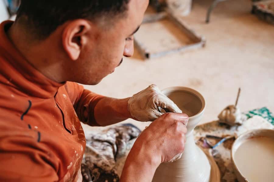 Marrakech: Pottery Workshop - Guidance in English, French, and Arabic