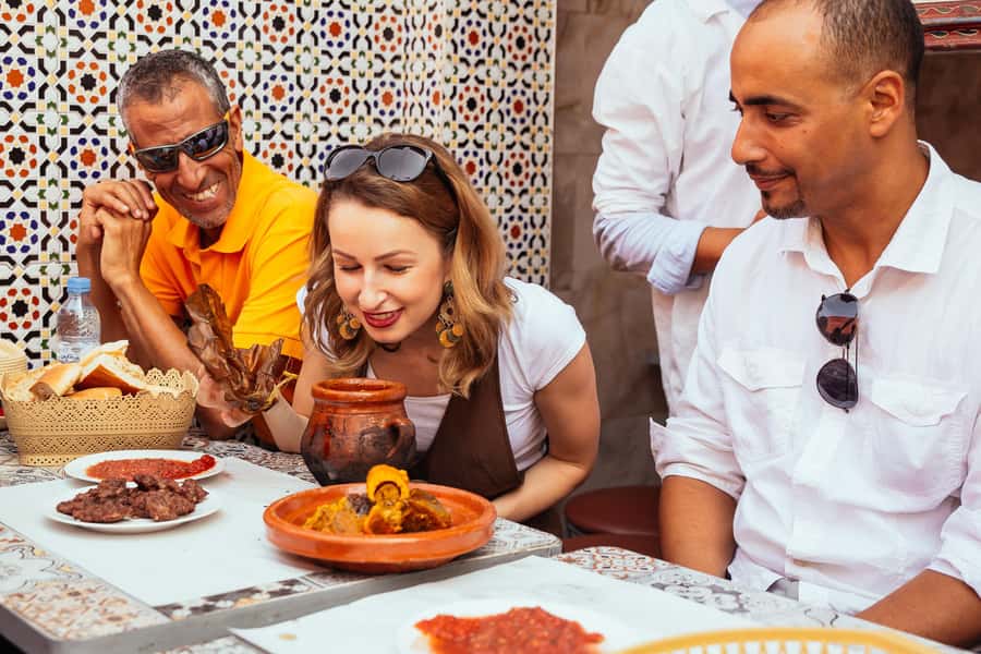 Marrakech: Private Food Tour – 10 Tastings with Locals - Ten tastings, from dates to vegetable Tanjia