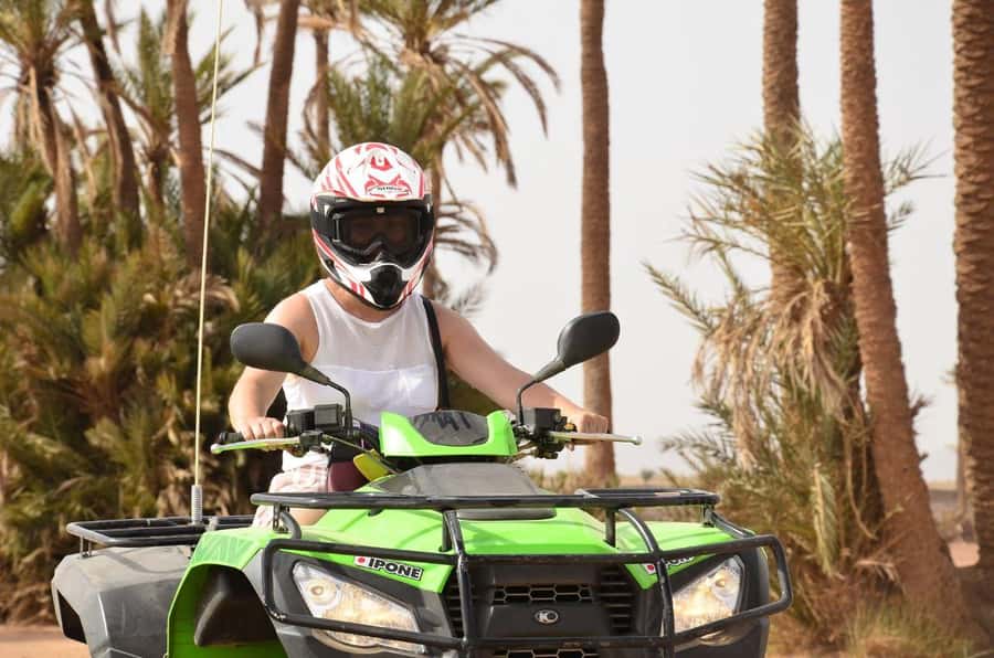 Marrakech: Quad activity in the Palmeraie with Tea break - Riding through the Palmeraie and Jbilets Desert