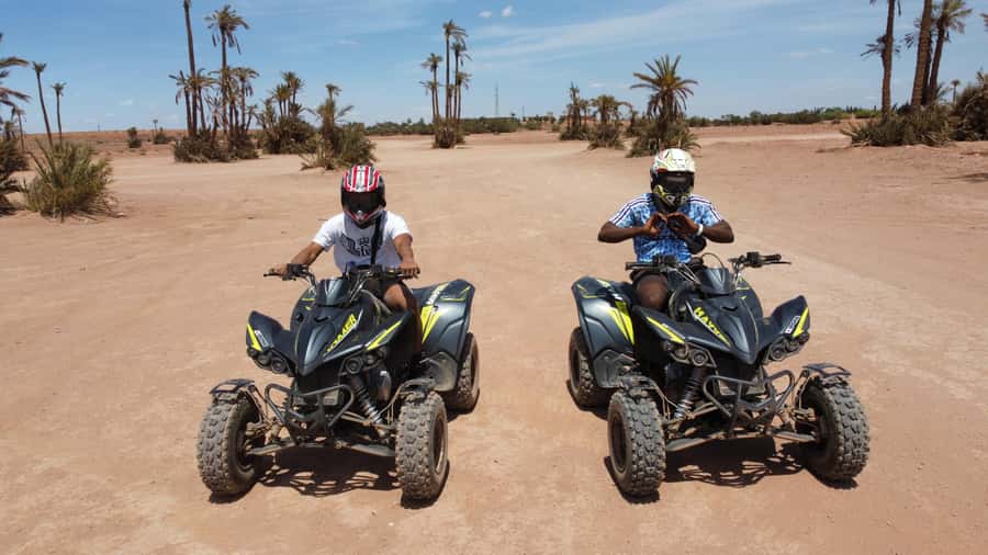 Marrakech: Quad activity in the Palmeraie with Tea break - Safety, comfort, and the realities of dust