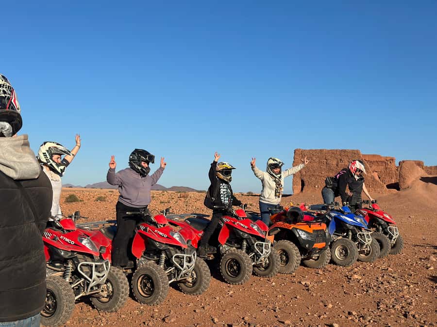 Marrakech: quad Adventure at the Dunes of the palmery desert - Leaving Marrakech for the Palmeraie
