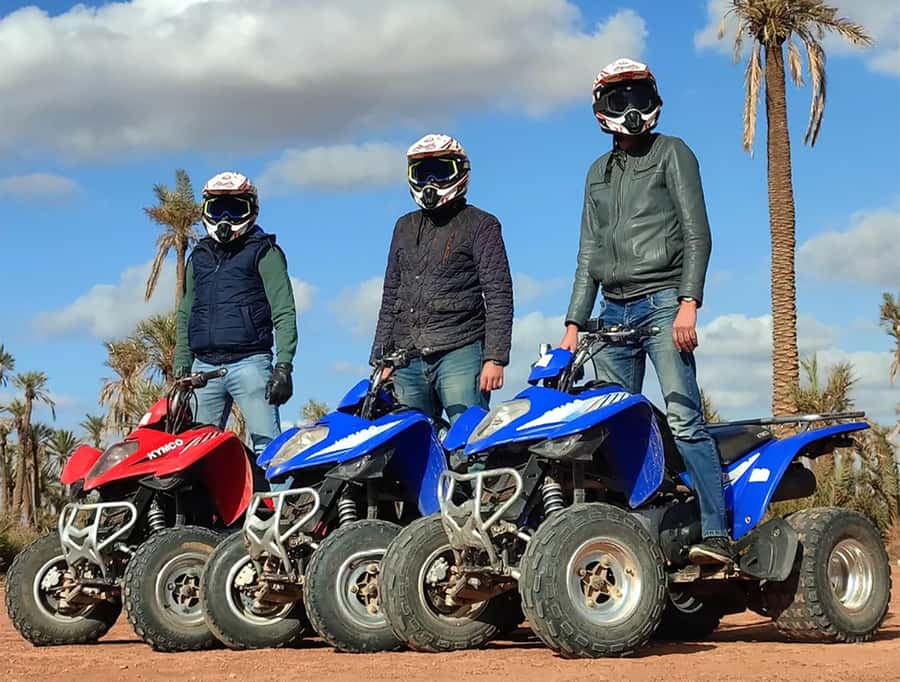 Marrakech: Quad Bike and Camel Ride Tour - Safety, equipment, and group pace