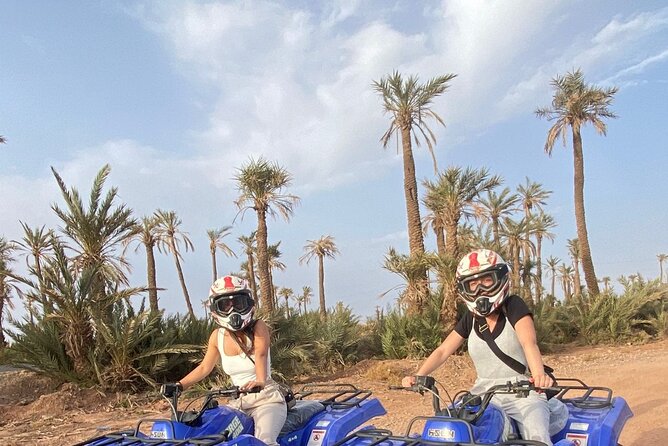Marrakech Quad Bike Experience with Hotel Pick up and Drop Off - Riding the dusty Palmeraie trails