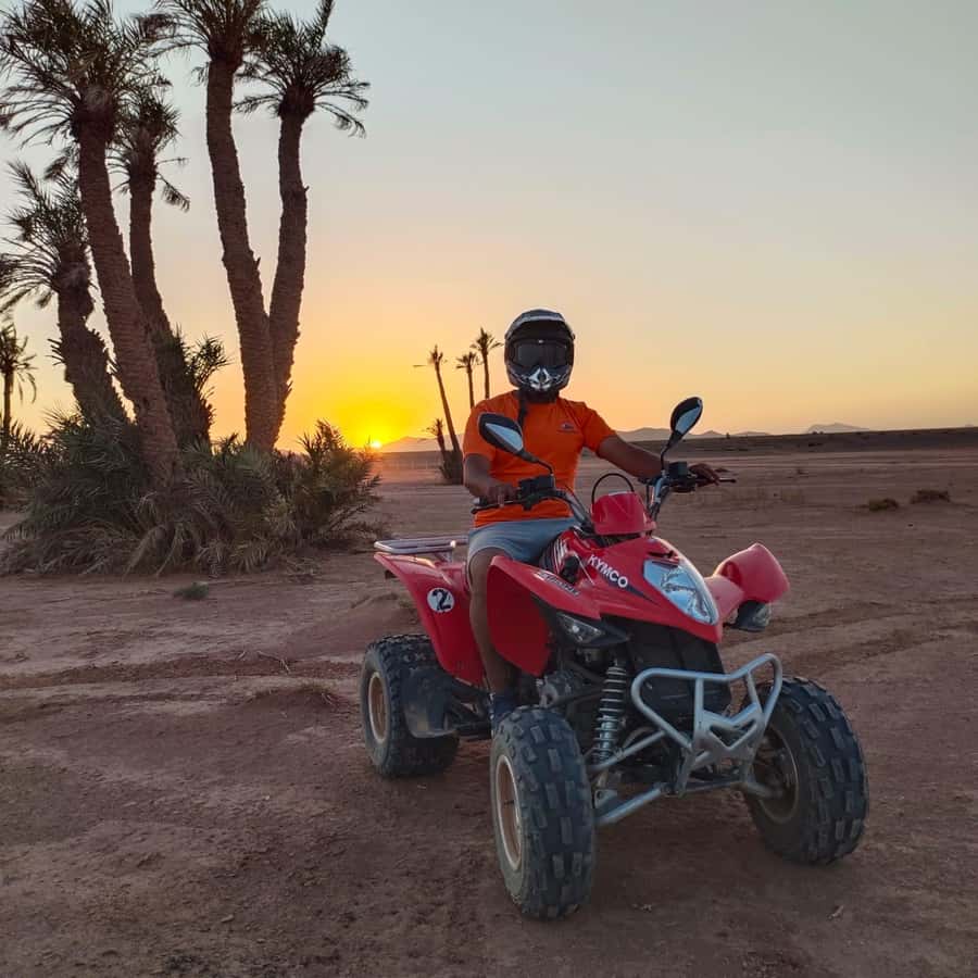 Marrakech: Quad Bike Tour to Palm Oasis and Jbilat Desert - The ride from Marrakech to the palm oasis