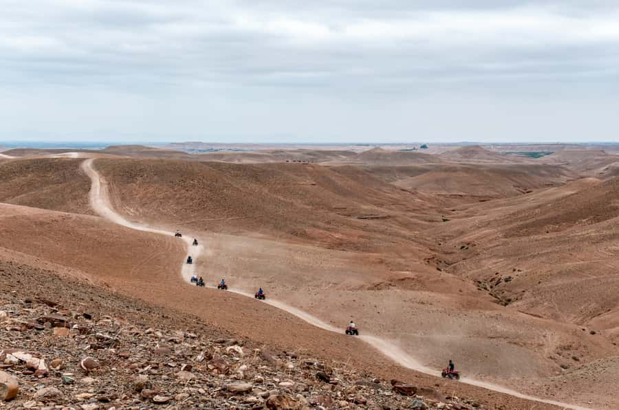 Marrakech: Quad Tour in Jbilets Desert with Palm Grove - Mint tea, biscuits, and the villa stop