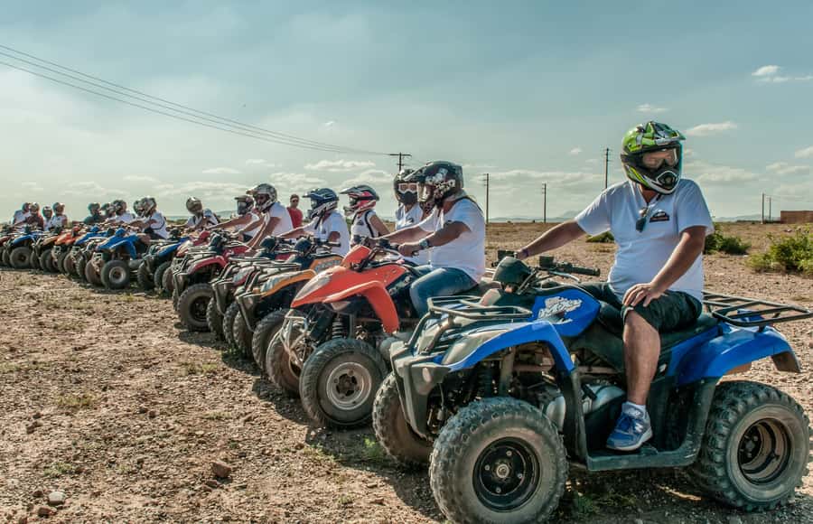 Marrakech: Quad Tour in Jbilets Desert with Palm Grove - Getting comfortable on the quad