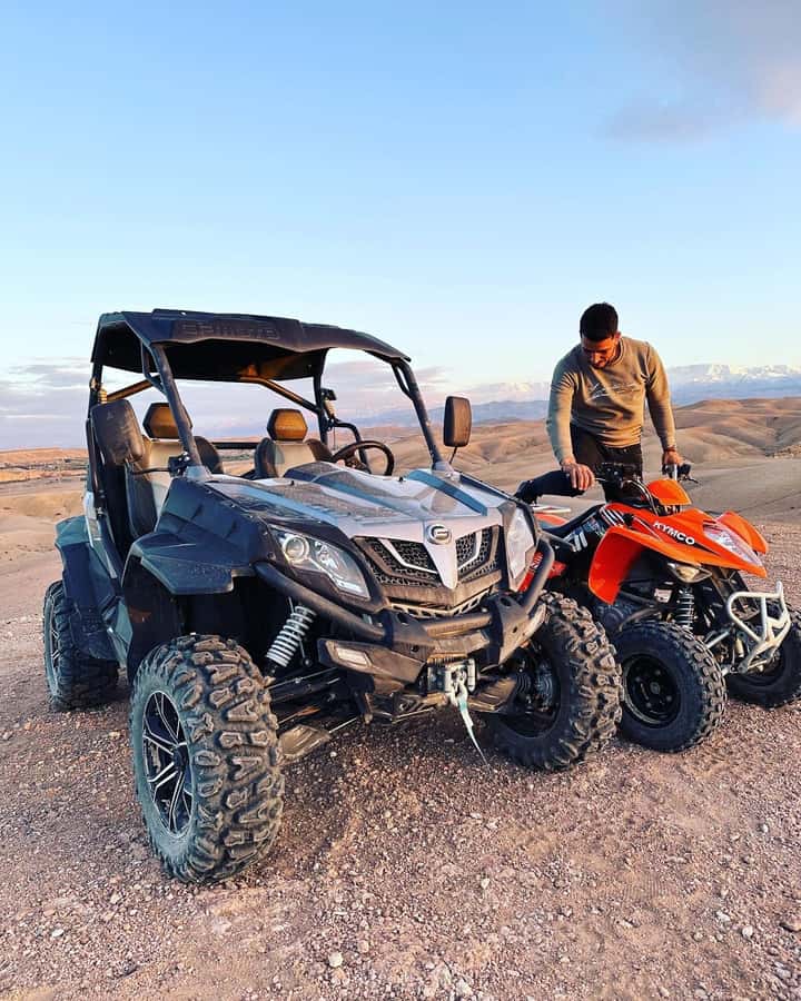 Marrakech : Ride buggy in the desert of the palm grove - Getting ready at Sun Quad Aventure