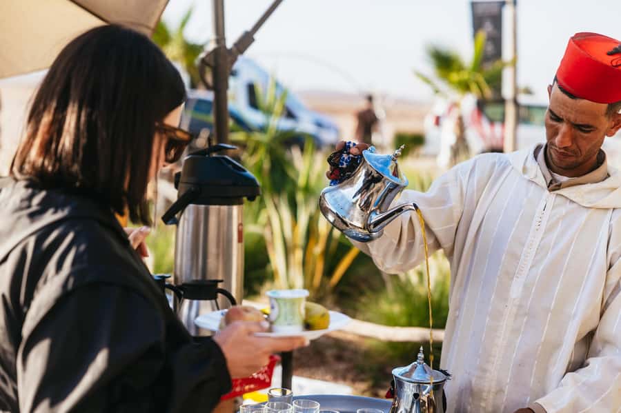 Marrakech: Shared Balloon Flight with Tea - Tea, pastries, and the balloon preparation