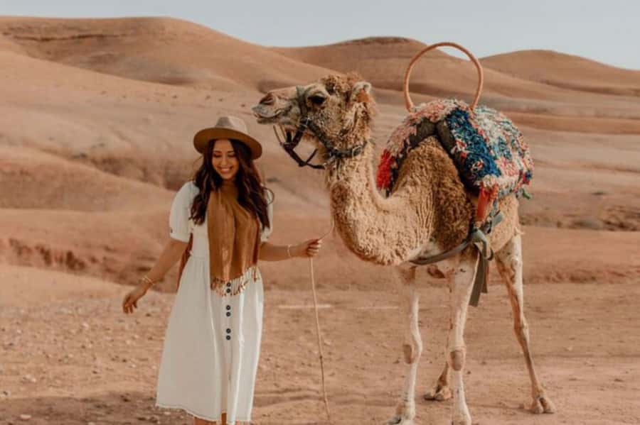Marrakech: Sunset Dinner in Agafay Desert with Camel Ride - Sunset views from the Berber camp