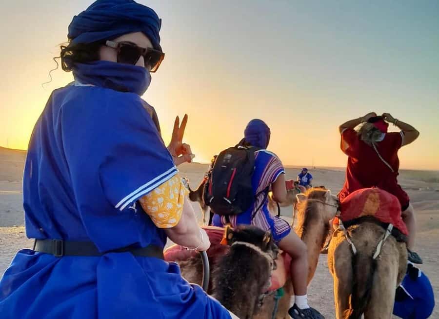 Marrakech: Sunset Dinner in Agafay Desert with Camel Ride - What dinner is like at camp