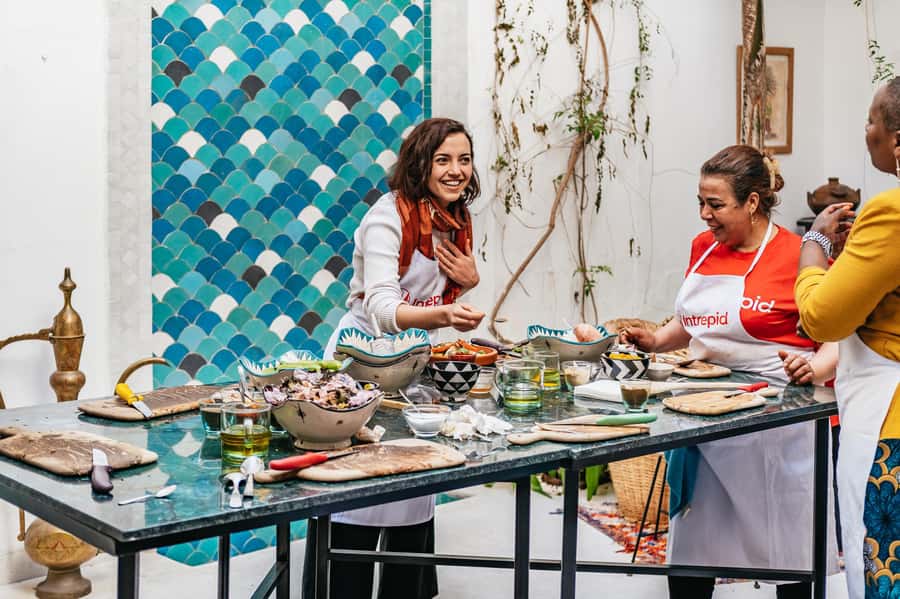 Marrakech: Tajine Cooking Class in a Traditional Riad - Entering a traditional Marrakech riad