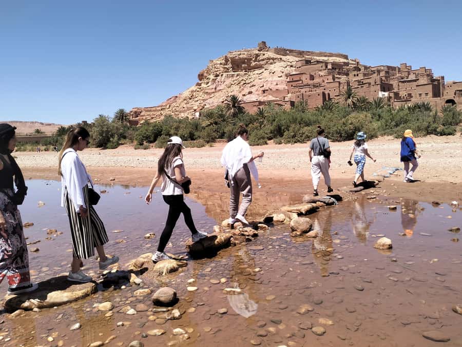 Marrakech To Fes: 3-Day Majestic Desert Sahara Tour - Walking through Todra Gorge before the desert