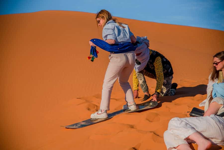 Marrakech to Fes: 3-Day Merzouga Desert Camel & Sandboarding - Erg Chebbi at sunset: the trip’s main event