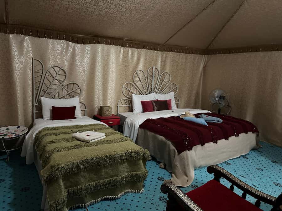 Marrakech to Zagora Desert: 2-Day trip via Ait Benhadou - A comfortable night in the Berber camp