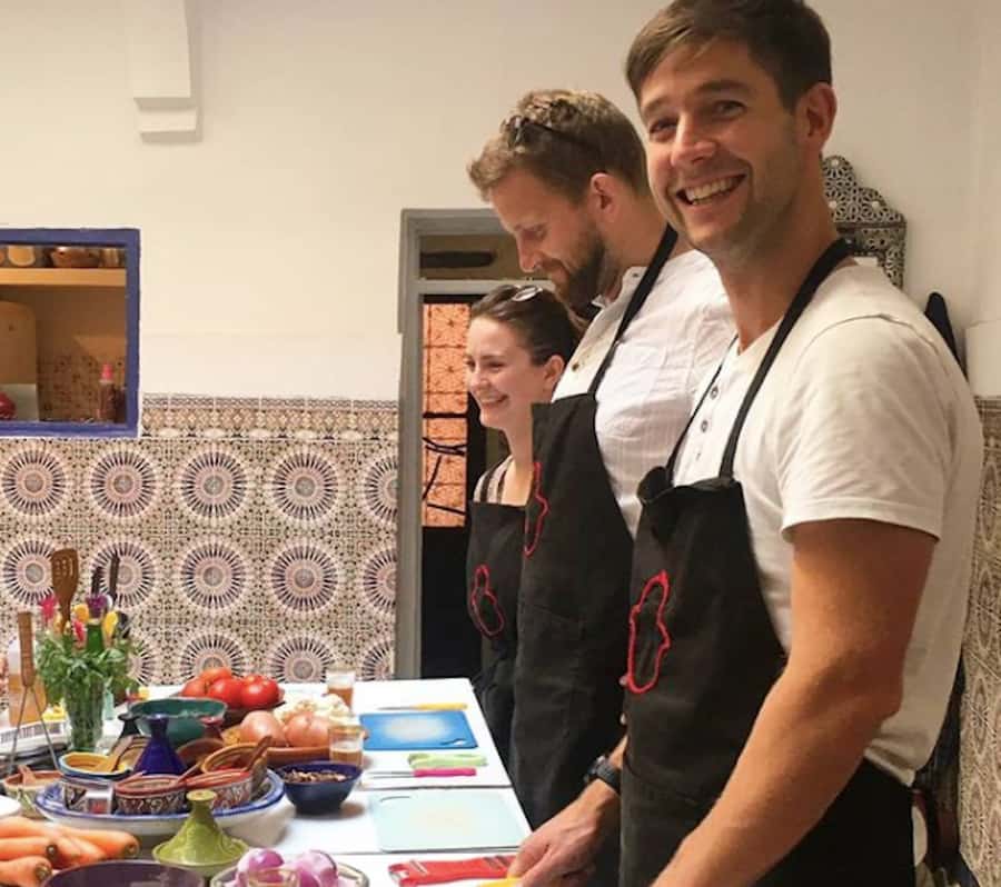 Marrakech: Traditional Moroccan Cooking Class & Market Visit - Eating the meal you helped create