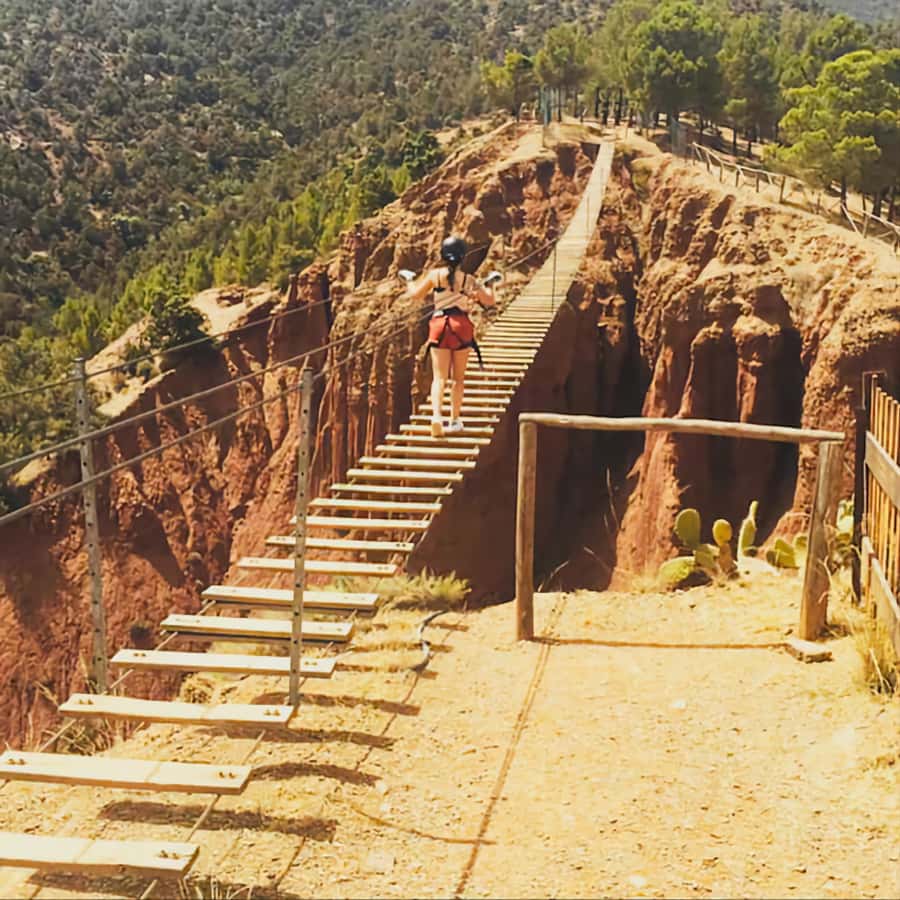 Marrakech: Zip Line in Atlas Mountains & Berber Villages - Crossing back and taking a breath