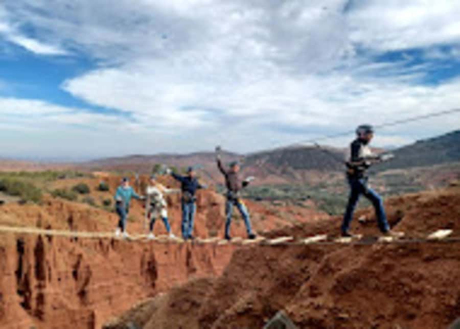 Marrakech: Zip-Line in the Atlas Mountains & Berber villages - A first village stop with wide mountain views