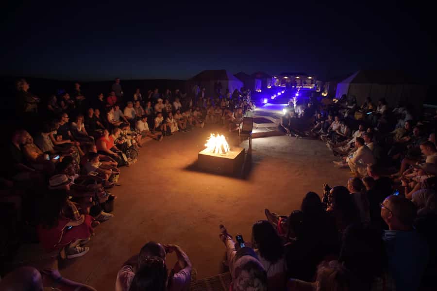 Marrakesh: Agafay Desert 3-Course Dinner Show & Pool Access - Sunset, firelight, and the night sky