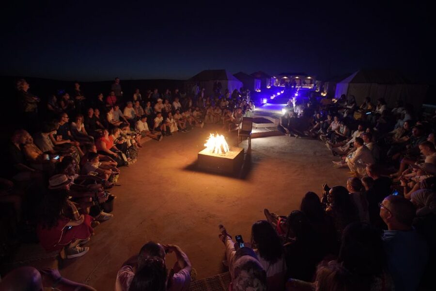 Marrakesh: Agafay Desert 3-Course Dinner Show & Pool Access - What arrives at the Moroccan dinner table