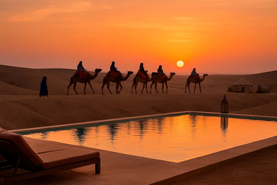 Marrakesh: Agafay Desert Sunset, Camel Ride, and Dinner Show - Who should book this Agafay evening?