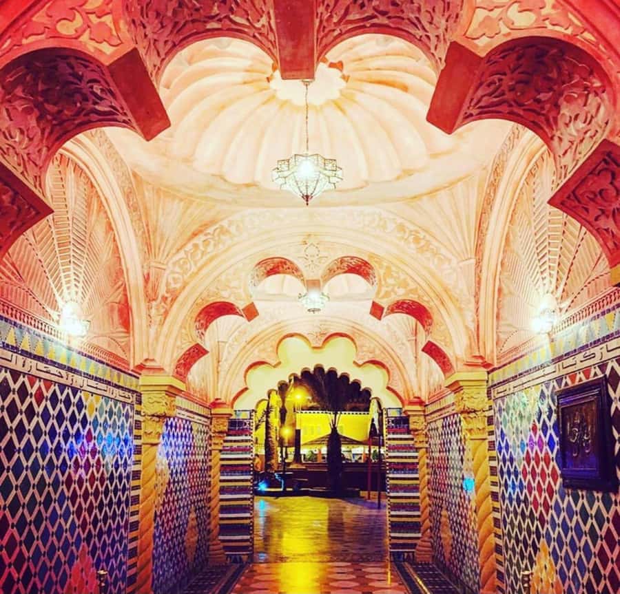 Marrakesh: Fantasia Show & Moroccan Dinner - The Fantasia arena and the rifle salute