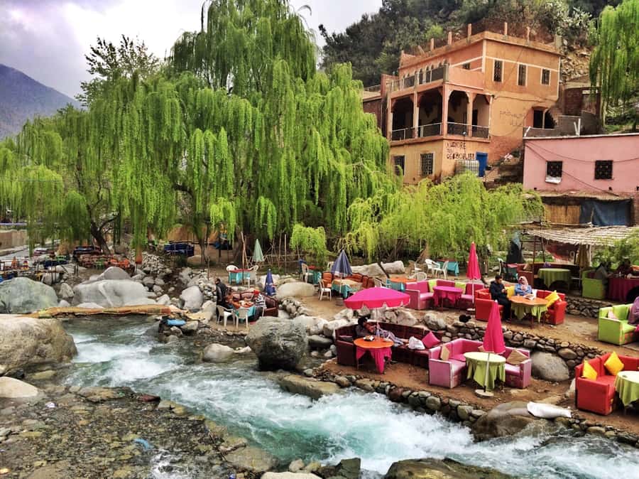 Marrakesh: Ourika Waterfalls, Atlas Mountains, Lunch + Guide - Lunch beside the Ourika River