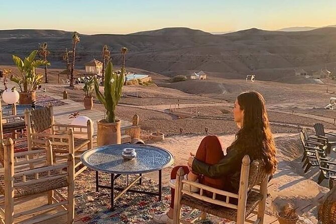 Marrakesh: Sunset Dinner in Agafay Desert with Show & Transfers - The women’s cooperative stop and the route outward