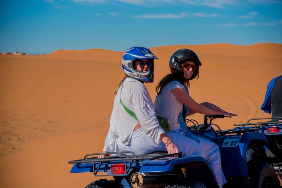Merzouga : Adventure Quad Bike Safari, & Sandboarding - Photo Stops and Views Toward Algeria