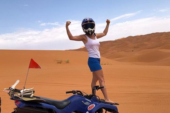 merzouga Desert 1 hour or two hour Quad Bike, and sandboarding - Starting near Hassilabied and Merzouga