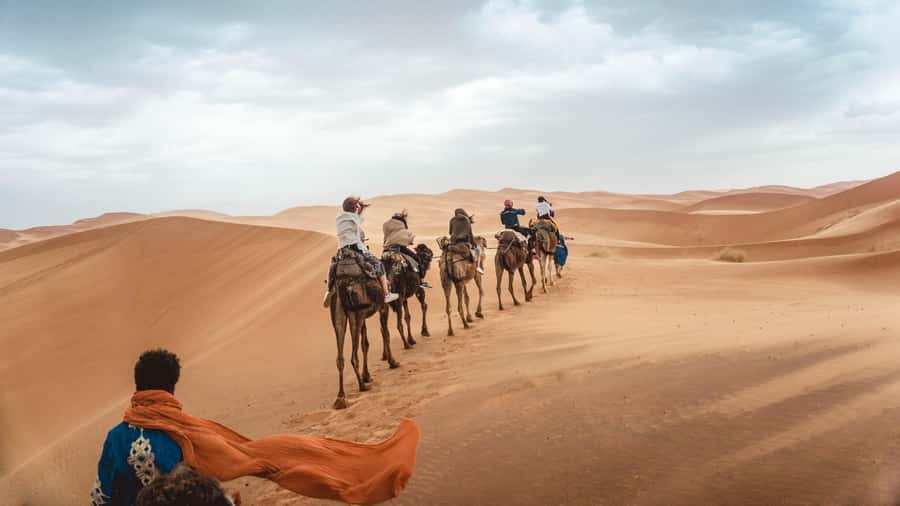Merzouga: Overnight Stay in Luxury Desert Tent with Dinner - Arriving at the luxury camp after sunset