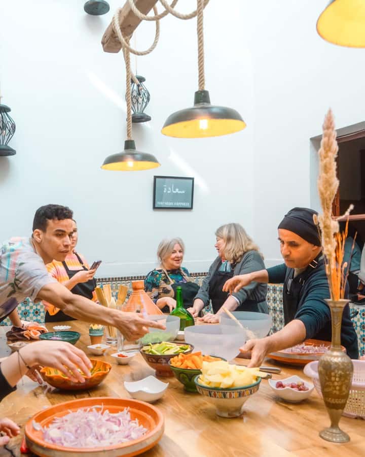 Moroccan Food Cooking Class with a Local Chef in Marrakech - The market stop and shopping like a local
