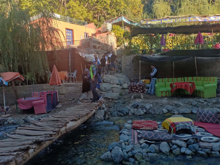 Ourika Valley ,Berber villages ,Atlas Mountains + Lunch - A Moroccan lunch beside the Ourika River