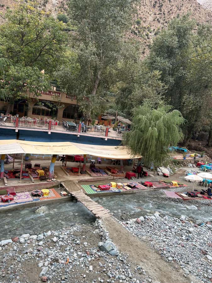 Ourika Valley Day Trip from Marrakech with Guide & Lunch - Lunch beside the Ourika River