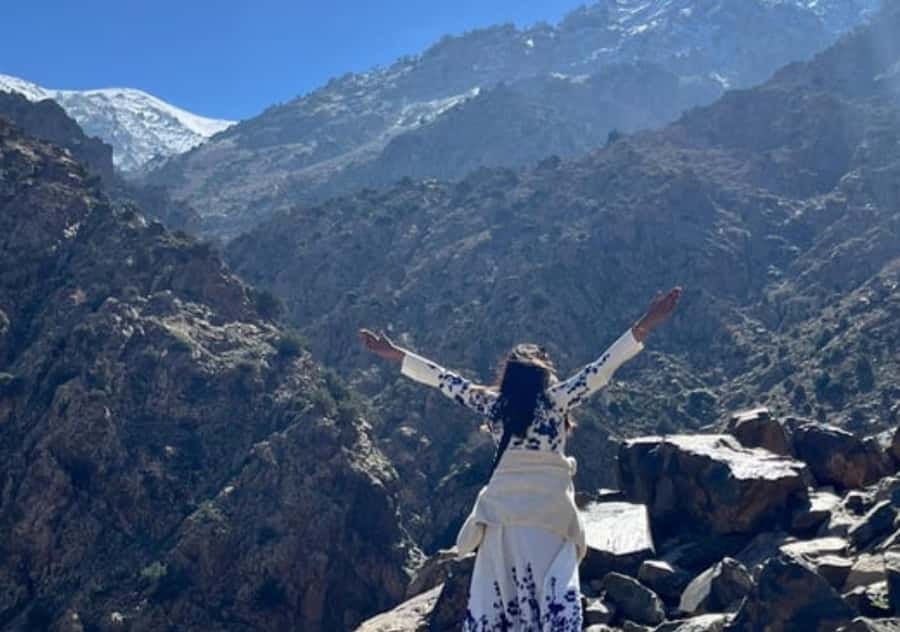 Ourika Valley Day trip: Hike, waterfall, lunch and Relax - Riverside lunch with tajine, bread, and mint tea