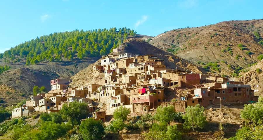 Ourika Valley with Atlas Mountains Day Trip from Marrakech - Arriving in Setti Fatma beside the river