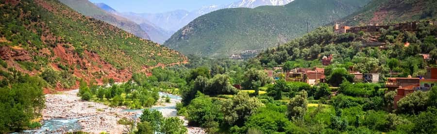 Ourika Valley with Atlas Mountains Day Trip from Marrakech - From Marrakech across the Haouz Plain