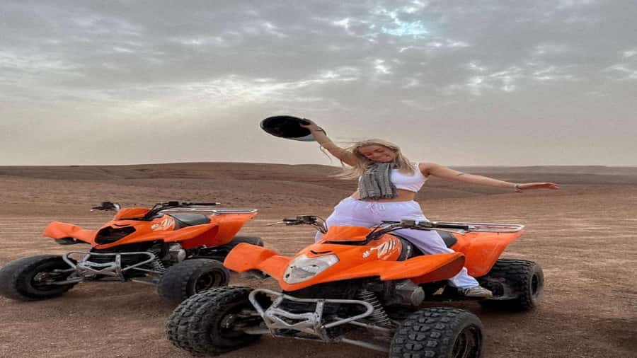 package: Agafay dinner, Sunset, show , Quad or Camel Ride - Pool time and a pause before sunset