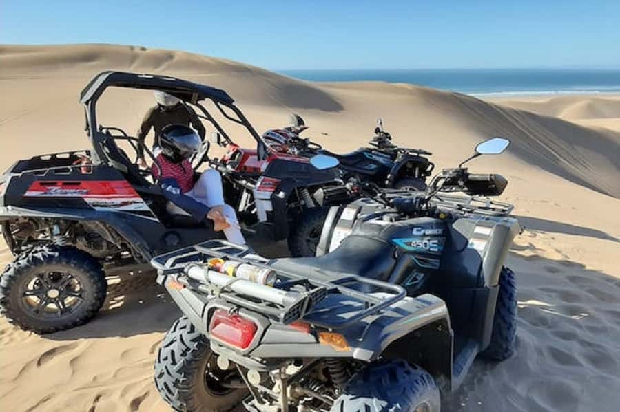 Paradise Valley & Desert Dunes with Camel Ride and quad bike - Quad biking across the Timlaline Sand Dunes