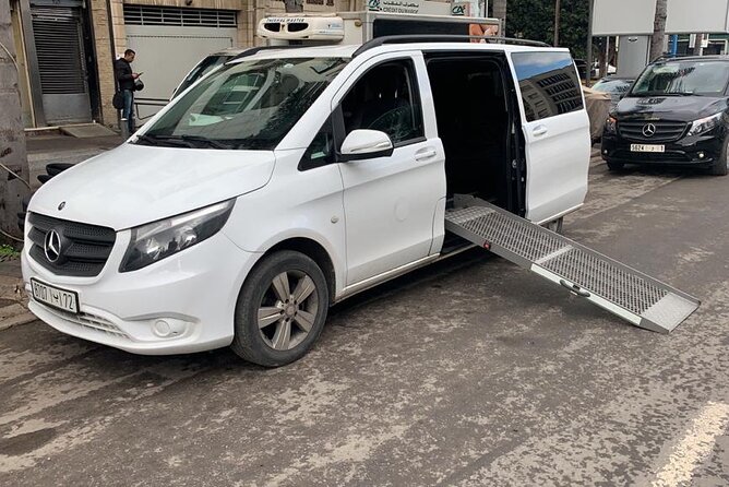 Private Airport pick up/drop off in Casablanca/Best price&cars - The Mercedes van and luggage advantage